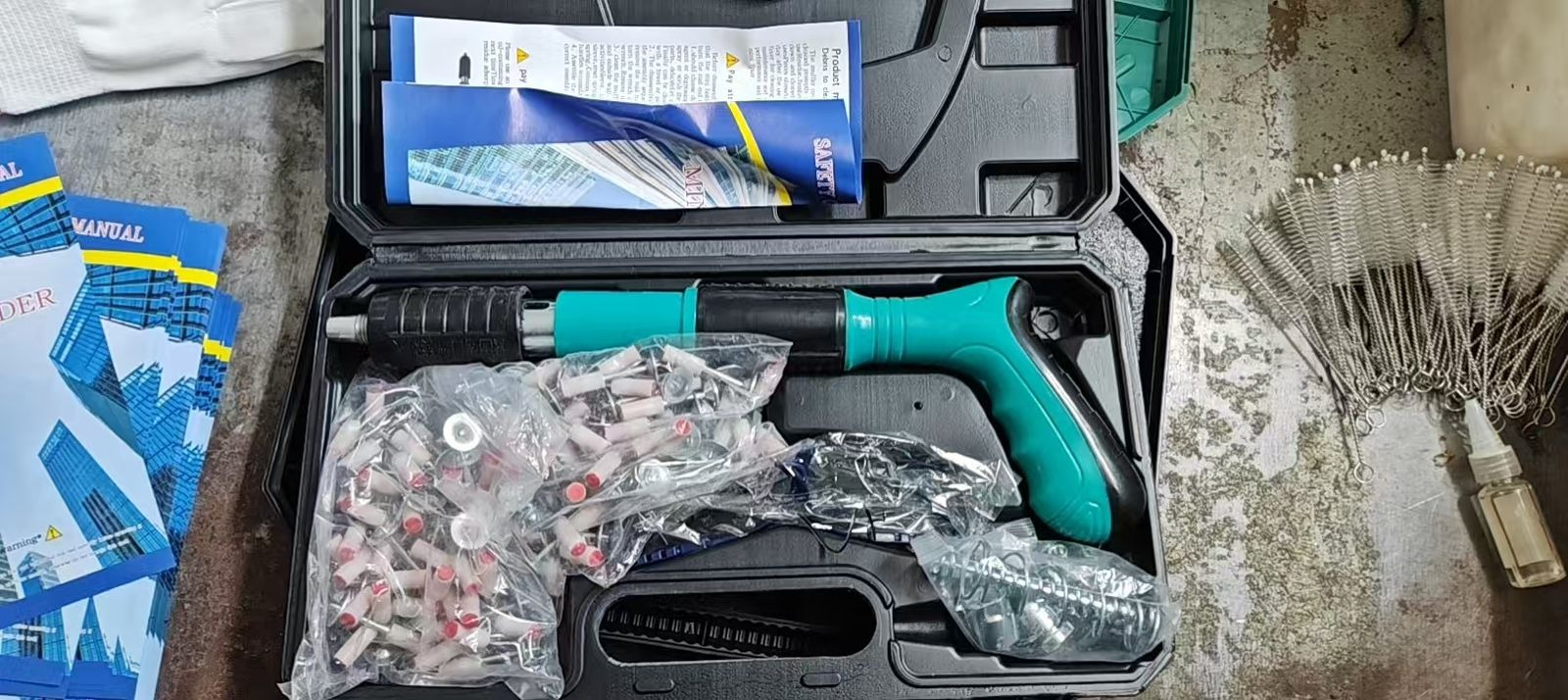 Gray helmet for bikers